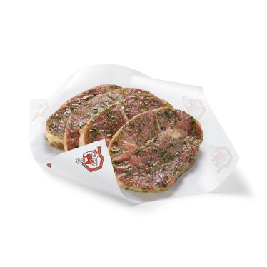Tranche de gigot d'agneau barbecue